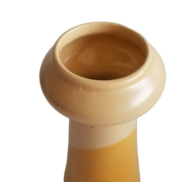 Ceramic Flower Vase Tapered Hourglass Tradewind Bay Decorative Home Decor Piece - Picture 7 of 8